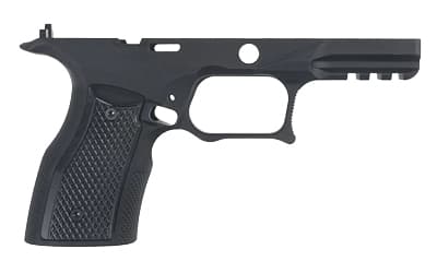 Sharps Bros. Grip Module, Fits Springfield Echelon Compact, 7075 Aluminum Construction, Anodized Finish, Black, Black Grip Panels