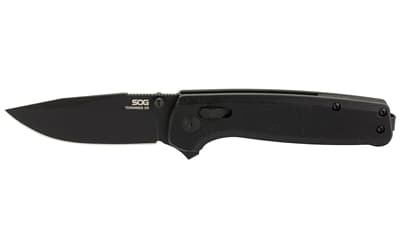 SOG Knives & Tools Terminus XR, 2.95" Folding Knife, Clip Point Straight Edge, G10 Handle, D2 Steel, Black