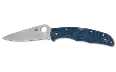 Spyderco Endura 4 Lightweight, Folding Knife, 3.8" Drop Point Blade, 8.7" Overall Length, CPM SPY27 Blade Steel, Plain Edge, Satin Finish, Silver