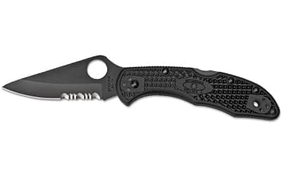 Spyderco Delica 4, 2.875" Folding Knife, Combo Edge, VG10/Black, Kraton Handle