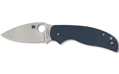 Spyderco Sage 5, Folding Knife, 3" Drop Point Blade, CPM SPY27 Blade Steel, 7.13" Overall Length, Compression Lock, Satin Finish, Silver Blade