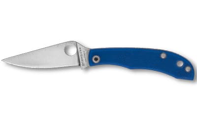 Spyderco Honeybee, Folding Knife, 1.68" Drop Point Blade, 12C27 Blade Steel, 3.72" Overall Length, Slipjoint Lock, Satin Finish, Silver Blade