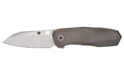 Spyderco TECNHO 3, Folding Knife, 2.64" Drop Point Blade, CTS XHP Blade Steel, 6.32" Overall Length, R.I.L. Lock, Satin Finish, Silver Blade