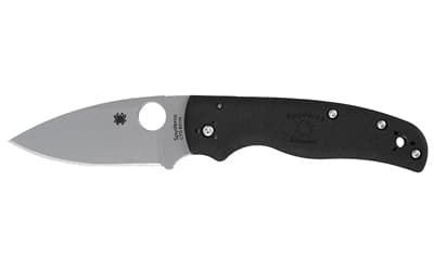 Spyderco Shaman Lightweight, Folding Knife, 3.58" Drop Point Blade, 8.25" Overall Length, CTSBD1N Blade Steel, Plain Edge, Satin Finish, Silver