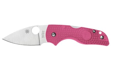 Spyderco Lil Native Lightweight, Folding Knife, 2.42" Drop Point Blade, 5.9" Overall Length, CTS BD1N Blade Steel, Plain Edge, Satin Finish, Silver