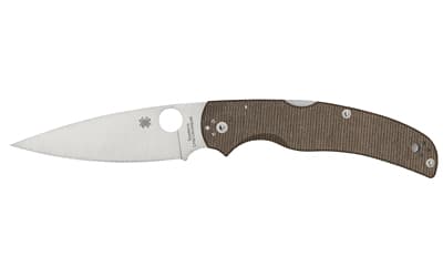Spyderco Native Chief, Folding Knife, 4.08" Drop Point Blade, CPM CRU-WEAR Blade Steel, 9.08" Overall Length, Back Lock, Satin Finish, Silver