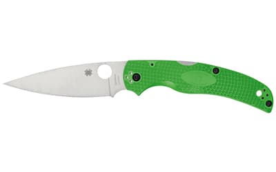 Spyderco Native Chief Lightweight Salt, Folding Knife, Plain Edge, Green FRN Handle, Satin Finish, Silver, 4.02" Blade Length, LC200N Steel