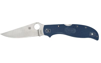 Spyderco Stretch 2 XL, Folding Knife, 3.99" Clip Point Blade, 8.9" Overall Length, CPM SPY27 Blade Steel, Plain Edge, Satin Finish, Silver