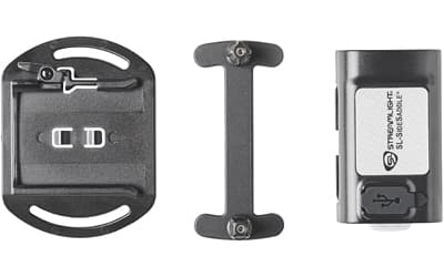 Streamlight SL- SideSaddle USB, Rechargeable Hat/Helmet Light, 400 Lumens, 4,250 Candela, Black, Includes Hat Mount and USB-C Charging Cable