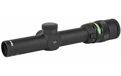 Trijicon AccuPoint Rifle Scope, 1-4X24mm, 30mm, Green Triangle, Matte Black Finish