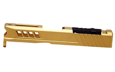 True Precision Axiom Slide, Fits Glock 43/43X, Gold TiN Finish, RMS Optic Cut & Cover Plate