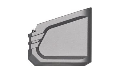 Tyrant CNC +6/5 Mag Extension, Matte Finish, Gray, Fits Glock 17/19X/22/34/35/45