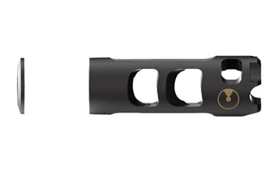 Ultradyne USA Vostok Compensator Muzzle Brake, AK, 7.62x39, M14X1 LH Thread, .750" Outside Diameter, 416 SS, Black Nitride Finish