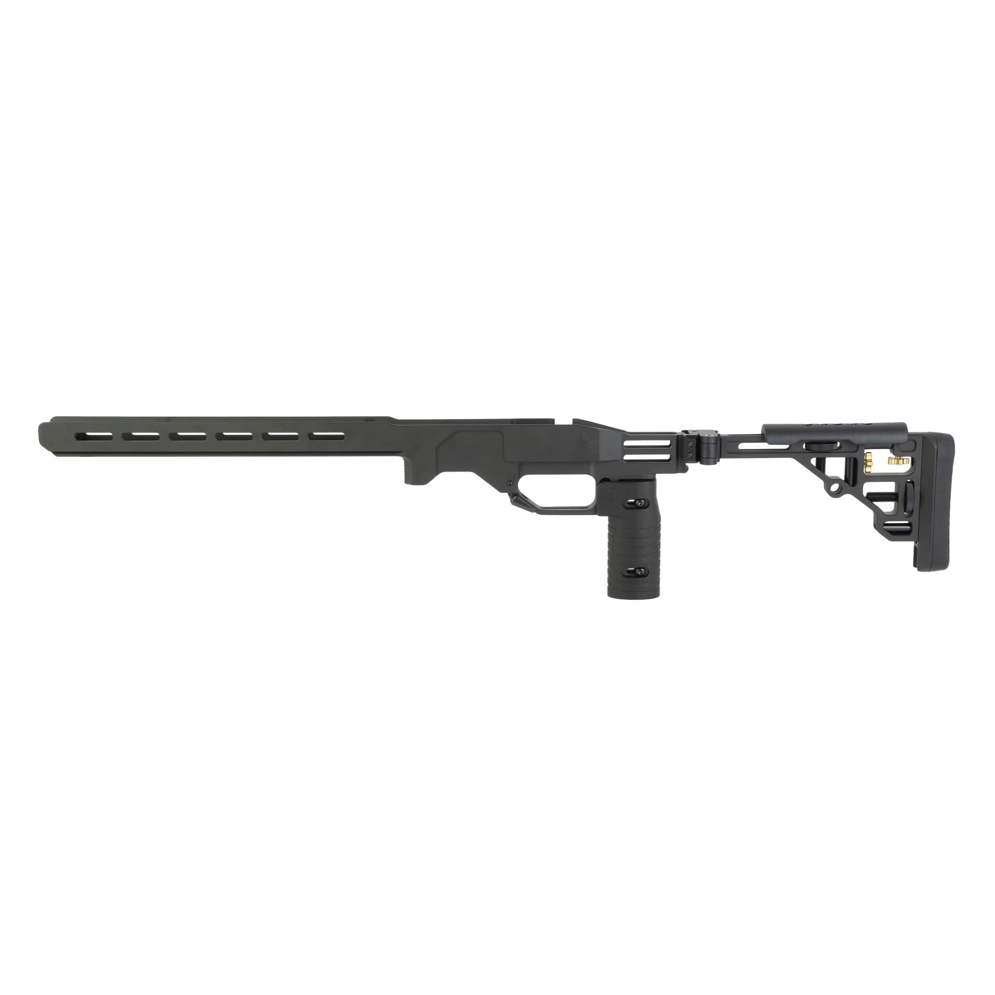 Ultradyne USA UD6 Picatinny Folding Chassis Combo, For Savage Short Action, Cerakote Finish, Armor Black, Right Hand, Includes Chassis