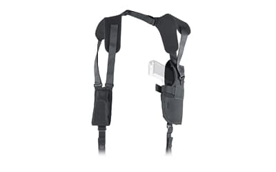 Uncle Mike's Pro Pak Vertical Shoulder Holster, Size 5, Fits Large Auto With 5" Barrel, Right Hand, Black