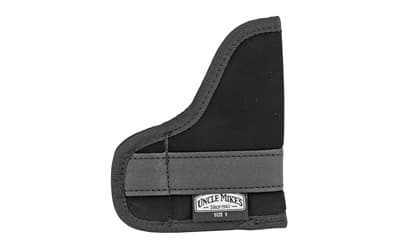 Uncle Mike's Inside Pocket Holster, Size 1, Fits Small Auto, Ambidextrous, Black