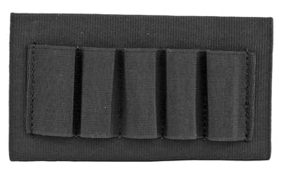 Uncle Mike's Buttstock Shell Holder, For Shotgun, 5Rd, Black