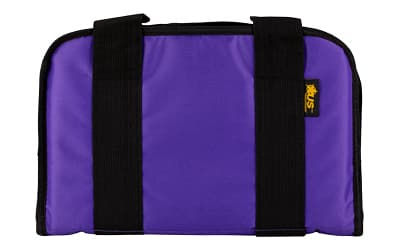 US PeaceKeeper Attache, Pistol Case, 12.5"x6.5", 600 Denier Polyester, Purple
