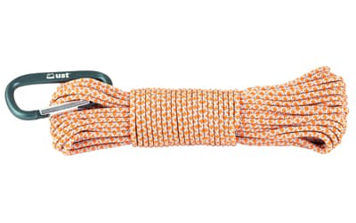 UST - Ultimate Survival Technologies Para 325 Utility Cord, 50 Foot, 100% Nylon, Includes Carabiner, Orange