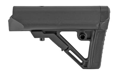 Leapers, Inc. - UTG Model 4 Combat Ops S1, Stock, Ambidextrous Sling Loop and Reversible QD Sling Swivel Housing, Polymer Stock Only, Black Finish