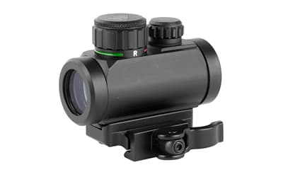 Leapers, Inc. - UTG Instant Target Aiming Sight, 2.6", 30mm, Fits Picatinny, Black, Red/Green CQB Micro Dot, w/Integral QD Mount