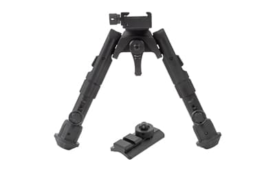 Leapers, Inc. - UTG Recon 360, Bipod, Fits 1913 Picatinny Rail, 5.5"-7" Center Height, Anodized Finish, Black