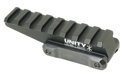 Unity Tactical FAST, Red Dot Riser, Elevates Lower 1/3 Mount to 2.26" Optical Height, Direct to Picatinny, Anodized Finish, Black