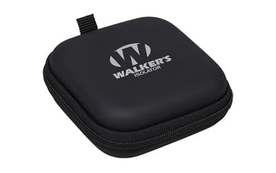 Walker's Isolator, Electronic Ear Buds, Black, Includes Micro USB Cable and Case and (3) Sets of #10 Batteries