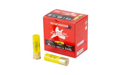 Winchester Ammunition Magnum Pheasant, 20 Gauge 2.75", #5/#6 Blend, 1 3/8oz, Custom Blended Shot, 25 Round Box