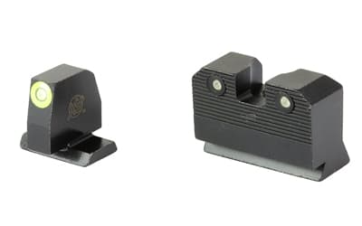 XS Sights R3D 2.0, Suppressor Height Night Sight, For S&W M&P OR Full Size & Compact, Green Front Outline, Green Tritium Front/Rear