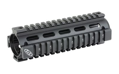 XTS Two Piece Quad Rail, Handguard, Fits AR Rifles, Aluminum Construction, Carbine Length, Black