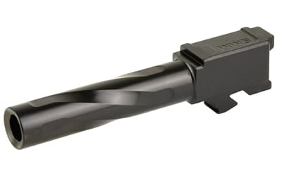 Zaffiri Precision Pistol Barrel, 9MM, 3.9", Flush and Crown, Fits Glock 19 Gen 3, Nitride Finish, Black