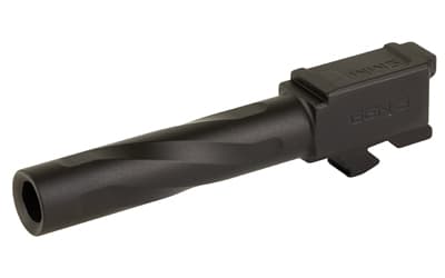 Zaffiri Precision Pistol Barrel, 9MM, 3.95", Flush and Crown, Fits Glock 19 Gen 5, Nitride Finish, Black