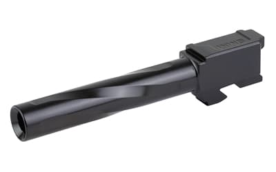 Zaffiri Precision Pistol Barrel, 9MM, 4.37", Flush and Crown, Fits Glock 17 Gen 3, Nitride Finish, Black