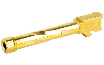 Zaffiri Precision Pistol Barrel, 9MM, 4.97", Threaded, Fits Glock 17 Gen 5, Titanium Nitride Finish, Gold