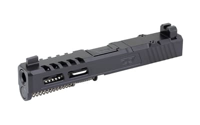 Zaffiri Precision ZPS.2 Slide, Fits GLOCK 19 Gen 5, Flush and Crown Barrel, Cerakote Finish, Black, RMR Optic Cut