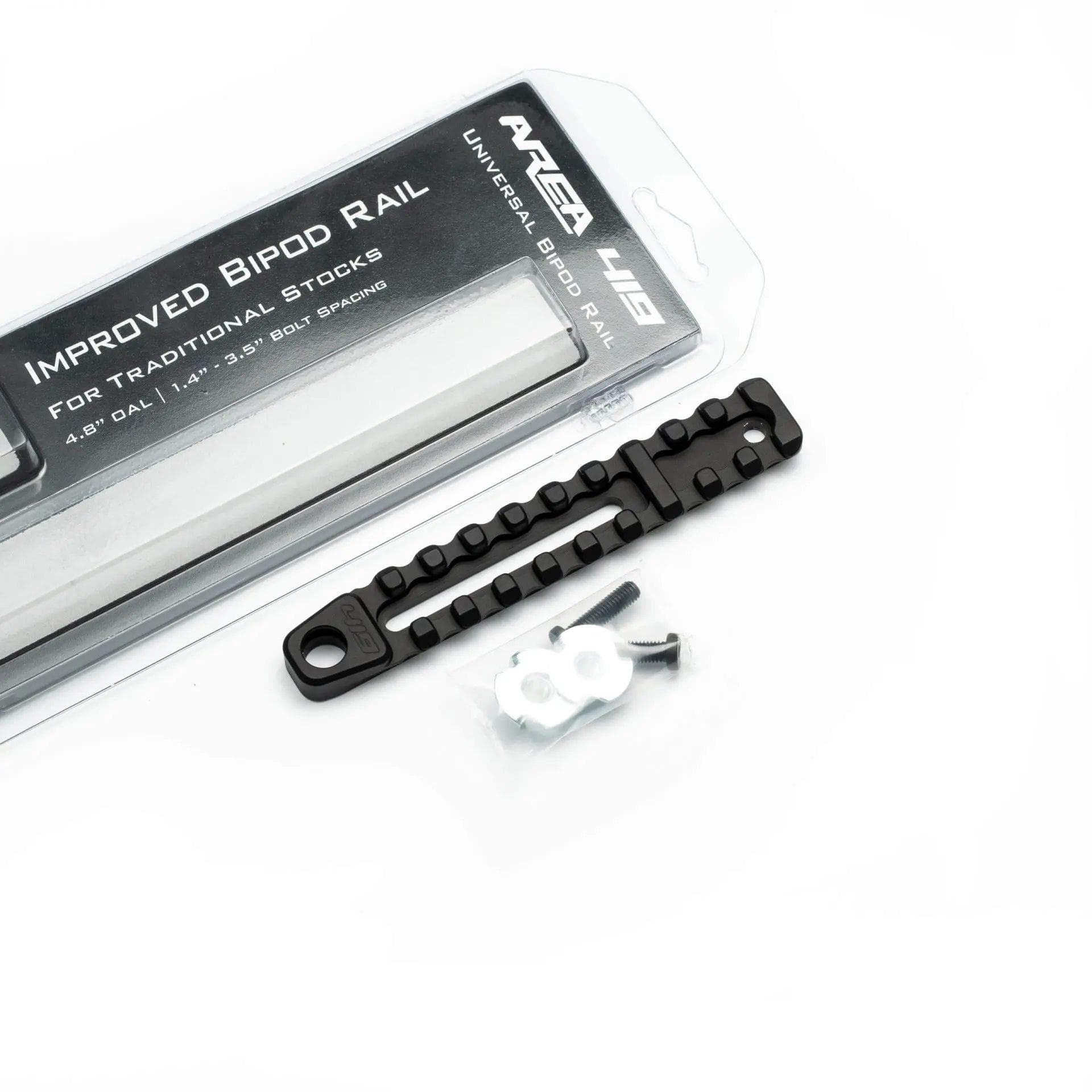 Area 419 Improved Bipod Rail 4.8'' Long 10-Slot Snag-Free T-Nut Attachment