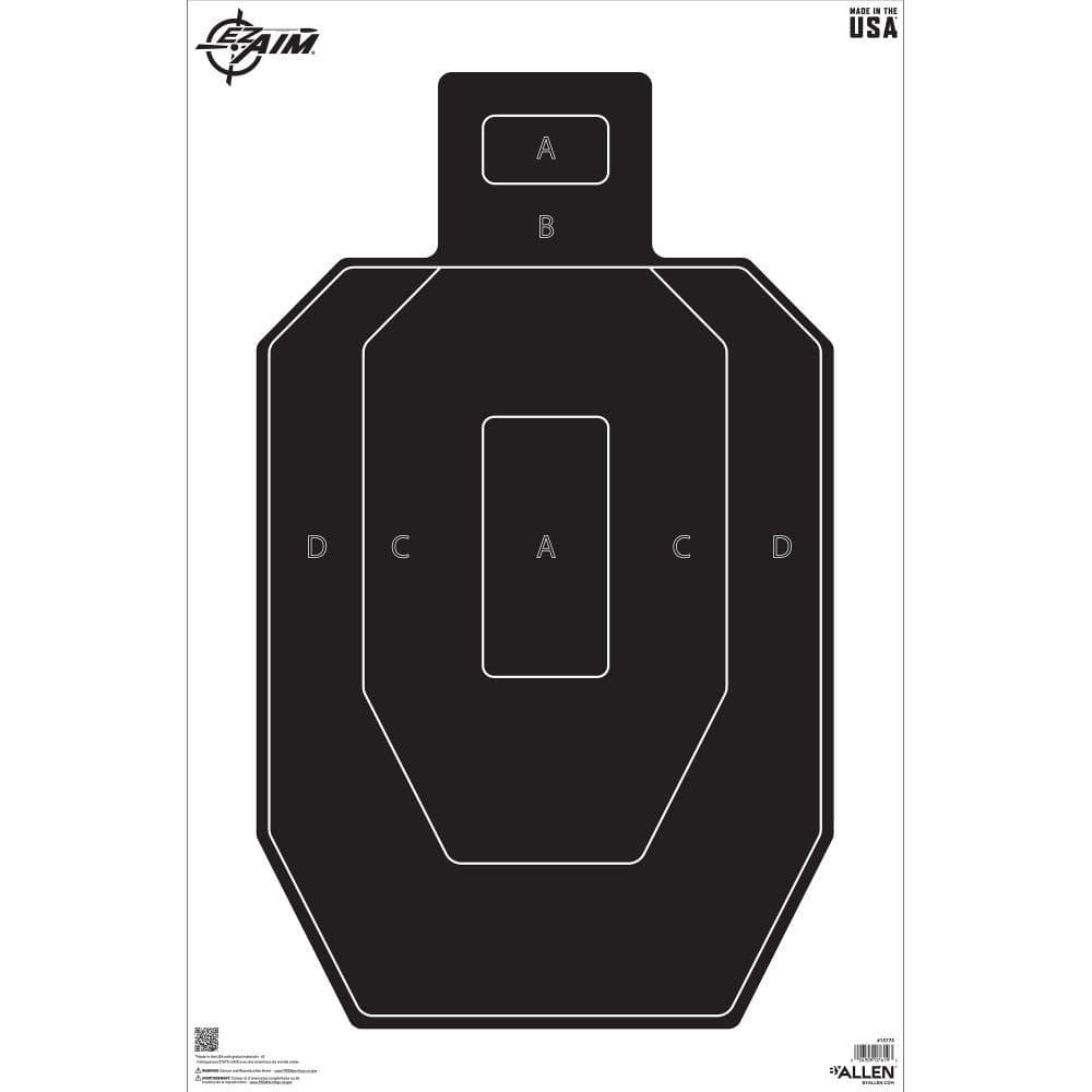 Allen EZ Aim IPSC Silhouette Target 23" x 35" 50/ct