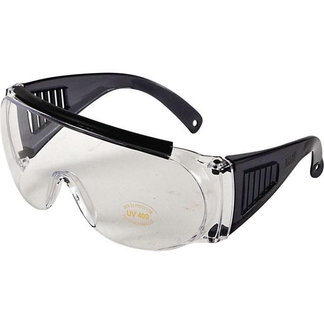Allen Fit Over Shooting Glasses Black Frames with Clear Lens