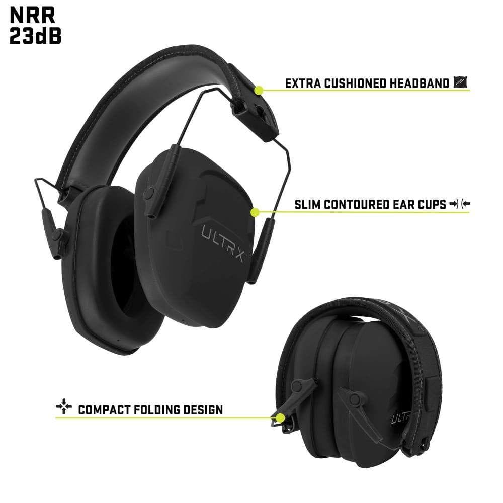 Allen ULTRX Shield Passive Earmuff 23dB Midnight Grey