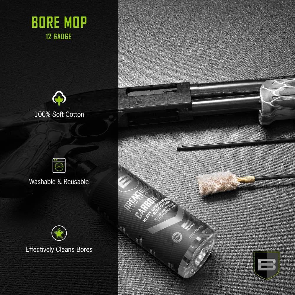 Breakthrough Clean Technologies Bore Mop Cleaning Swabs 12 ga White