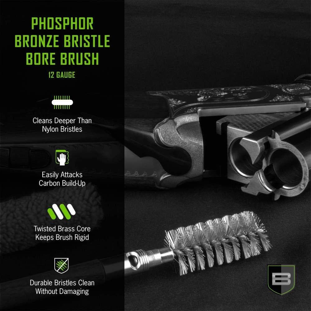 Breakthrough Clean Technologies Phosphorus Bronze Bristle Bore Brush 12 ga