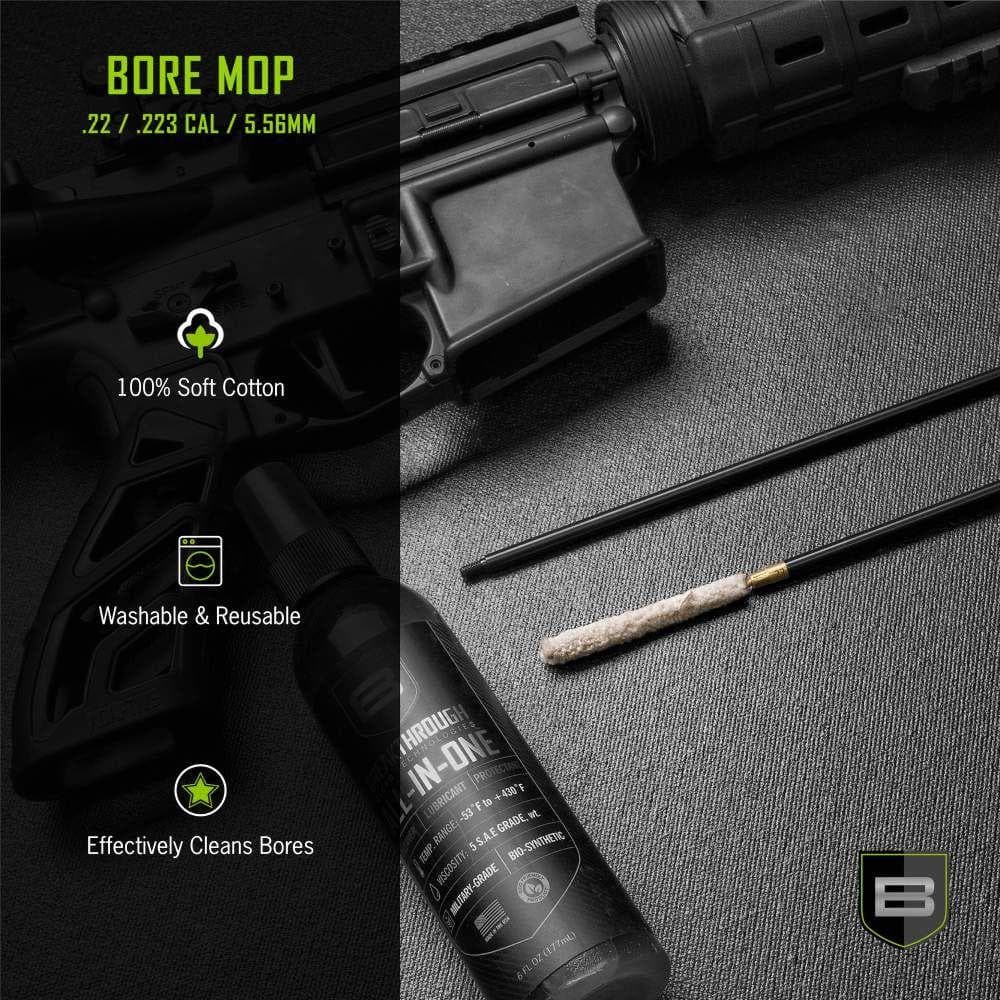 Breakthrough Clean Technologies Bore Mop Cleaning Swabs .22/.223/5.56mm White