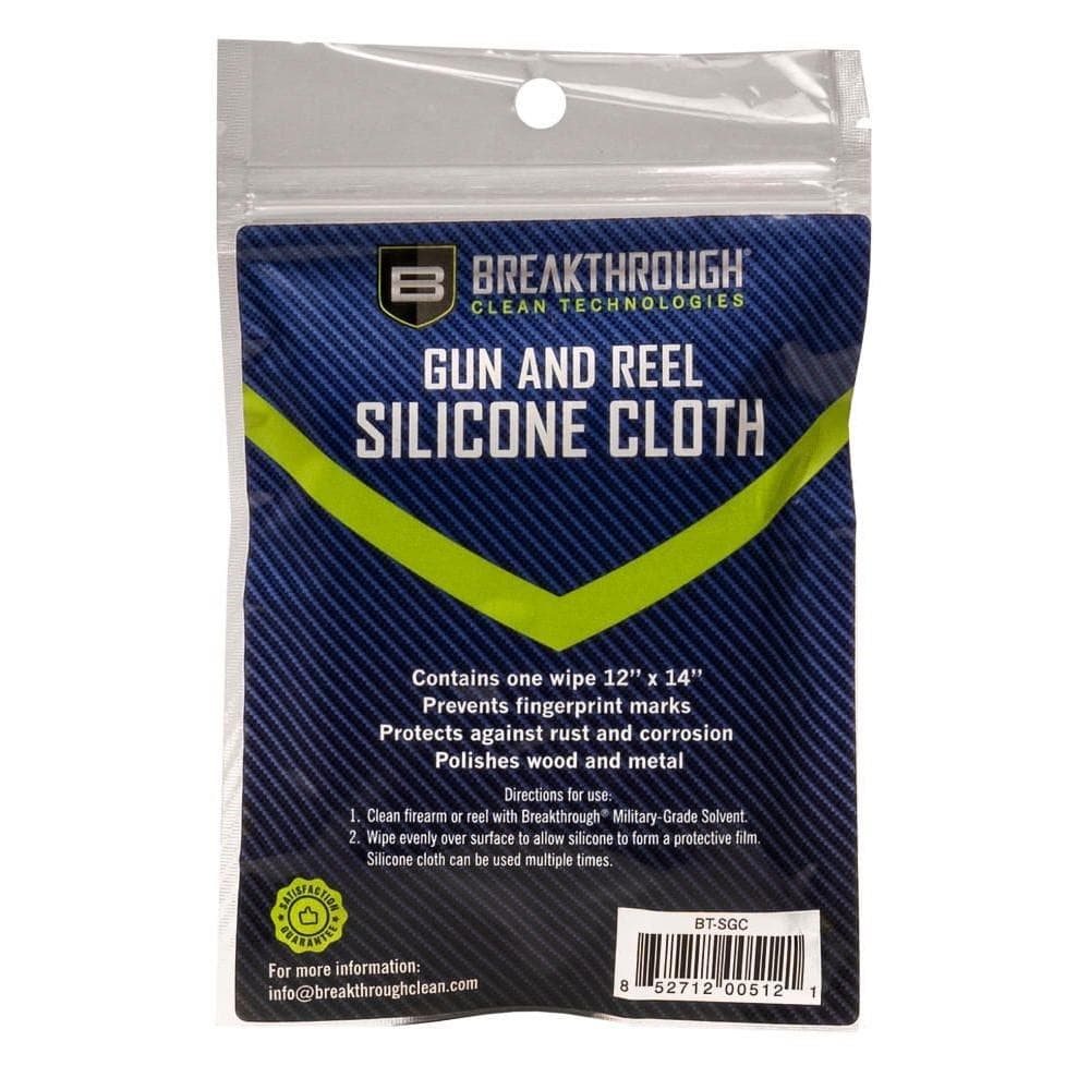 Breakthrough Clean Technologies Weather-Proof Cotton Silicon Gun Cloth 14" x 12" Grey