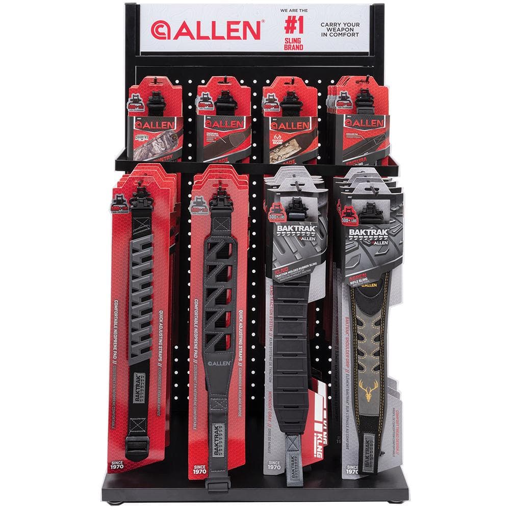 Allen Sling Display 48 Sling in 6 Styles with Rack and Sign