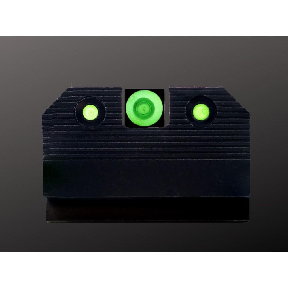 XS Sight Systems R3D 2.0 Suppressor Height Night Sights for Glock 20/21/29/30/30S/37/41 Green Front with Black Rear