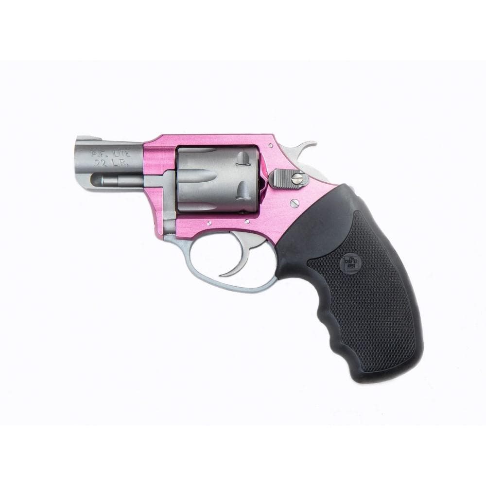 Charter Arms Pink Lady Handgun .22 LR 8rd Capacity 2" Barrel Pink with Full Size Black Grip