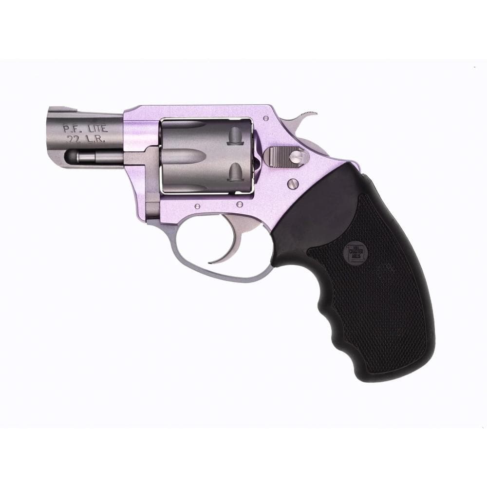 Charter Arms Lavender Lady Handgun .22 LR 8rd Capacity 2" Barrel Lavender with Full Size Black Grip