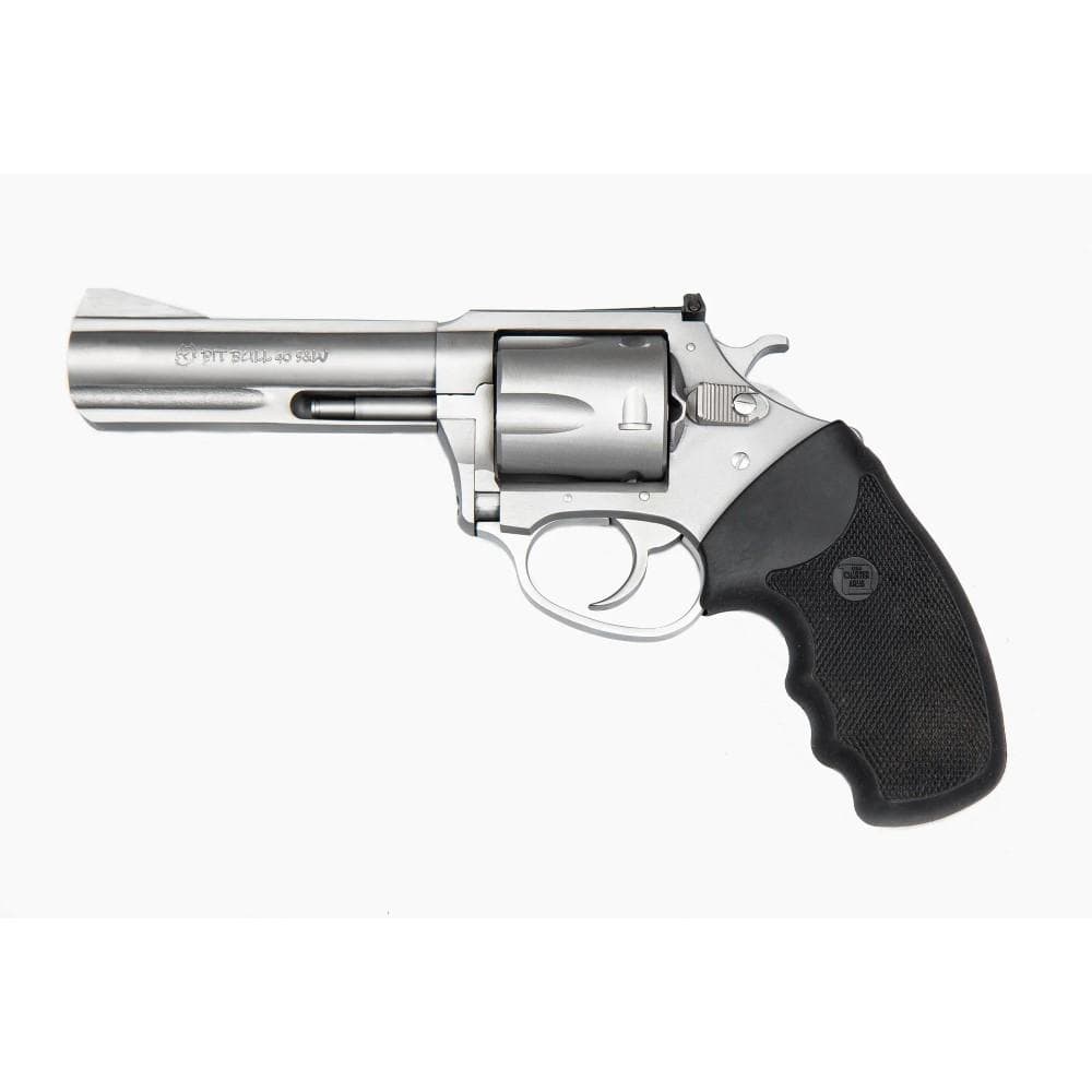 Charter Arms Carter Pit Bull Handgun .40 S&W 5rd Capacity 4.2" Barrel Silver with Black Grip