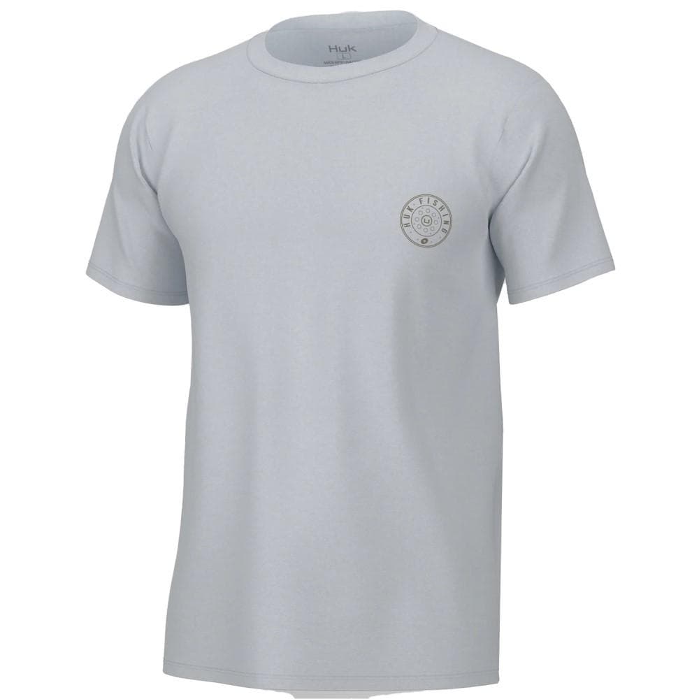 Huk Reel On Short Sleeve Shirt White S